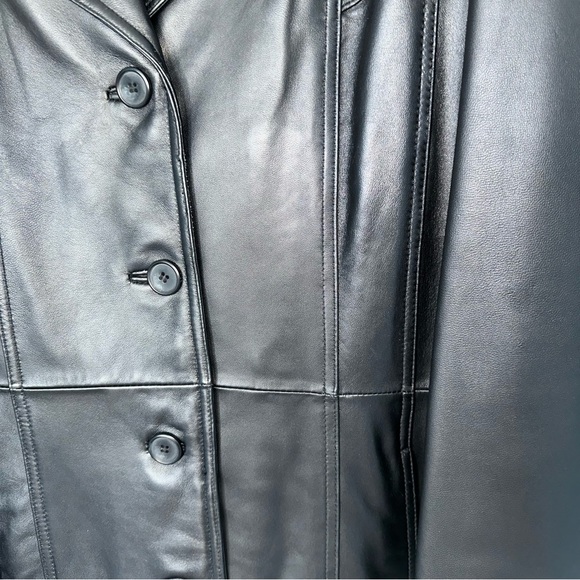 MOBWIFE AESTHETIC: DANIER GENUINE BLACK LEATHER JACKET, US XL - Picture 11 of 13